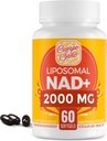 2000 MG NAD Supplement, Liposomal NAD+ Yüksek Absorpsiyon ile Daha Verimli, Nicotinamid Riboside, Pure & Plus Boosting Supplement, Aging Defense, Metabolism & Cellular, 60 softgels