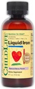 Çocuklar için ESSENTIALS Liquid Iron - Iron Supplement Drops for Toddler & Baby, Gluten Free - Natural Berry, 4 Fl Oz Oz