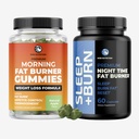 Fat Burner Gummies ve Night Time Fat Burner | 7/24 Kilo kaybı Yeşil Çay ve Raspberry Ketones ile Destek | Appetite Suppressant, Metabolism (28) ve Belly Fat Ayarlar | 1 Ay Supply