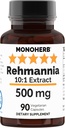Rehmannia Extract 500 mg - 90 Veg Capsules - Rehmannia Glutinosa - 90 Servings