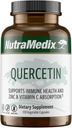 NutraMedix Quercetin - Quercetin 500 mg Capsules - Antioksi ve Immune Support Supplement for Heart Health - Aids in çinko & Vitamin C Abxia (120 Vegetarian Capsules)