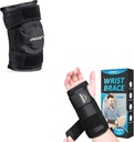 APEXUP Ice Pack for Diz Pain Relief (Large, 1PK) + Low Brace for Carpal Tünel (S,Right)