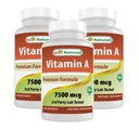 En İyi Doğal Vitamin A 25000 IU (7500 mcg), Non-GMO Formula Sağlıklı Vizyon ve Immune Sistemi ve Sağlıklı Büyüme ve Yeniden Üretme, 180 Softgels (180 Kont)