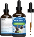 Pet Wellbeing Milk Thittle για Γάτες - Βιολογικό Γαϊδουράγκαθο Γάλα, Υποστηρίζει Υγιεινή λειτουργία ήπατος & Αποτοξίνωση - Vet-Formulated συμπλήρωμα βοτάνων - 4 oz (118 ml)