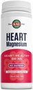 KAL Heart Magnesium Drink Mix, Red Raspberry Magnesium Taurate Powder Heart Health Συμπληρώματα για Φλεγμονή, Χωρίς ζάχαρη, Vegan, 100 Servings, 15,7 oz