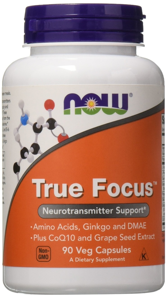 Şimdi Gıdalar True Focus, 90 Veg Capsules (2 Pack)