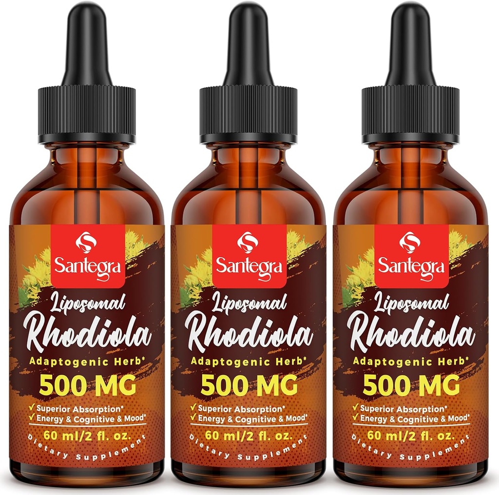57,000 MG Liposomal Active Rhodiola Rosea Supplement, Rhodiola Root Extract, Υγρό για Υψηλή Απορρόφηση, Rhodiola Rosea Root Extract Βάμμα για Ενέργεια, Στρες, Mood, Vegan, 180 ml
