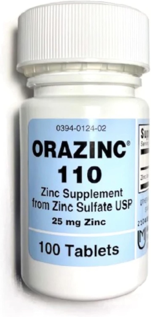 Mericon Industries Orazinc 25 mg çinko Supplement | çinko Health Supplements for Hormon Yönetmeliği, Health (100 çinko Tabletleri)
