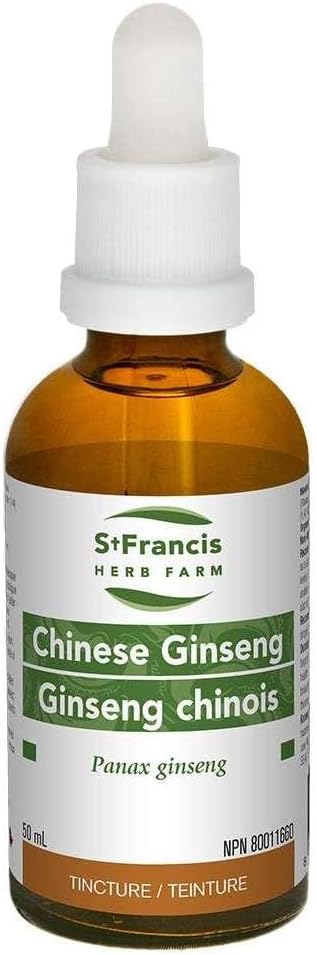 St Francis Herb Çiftliği - Çin Ginsengi (Panax ginseng, kök) sertifikalı Organik Herbal Tincture Extract - geleneksel olarak Herbal Medicine'de sağlıklı bir tedavi olarak kullanılır
