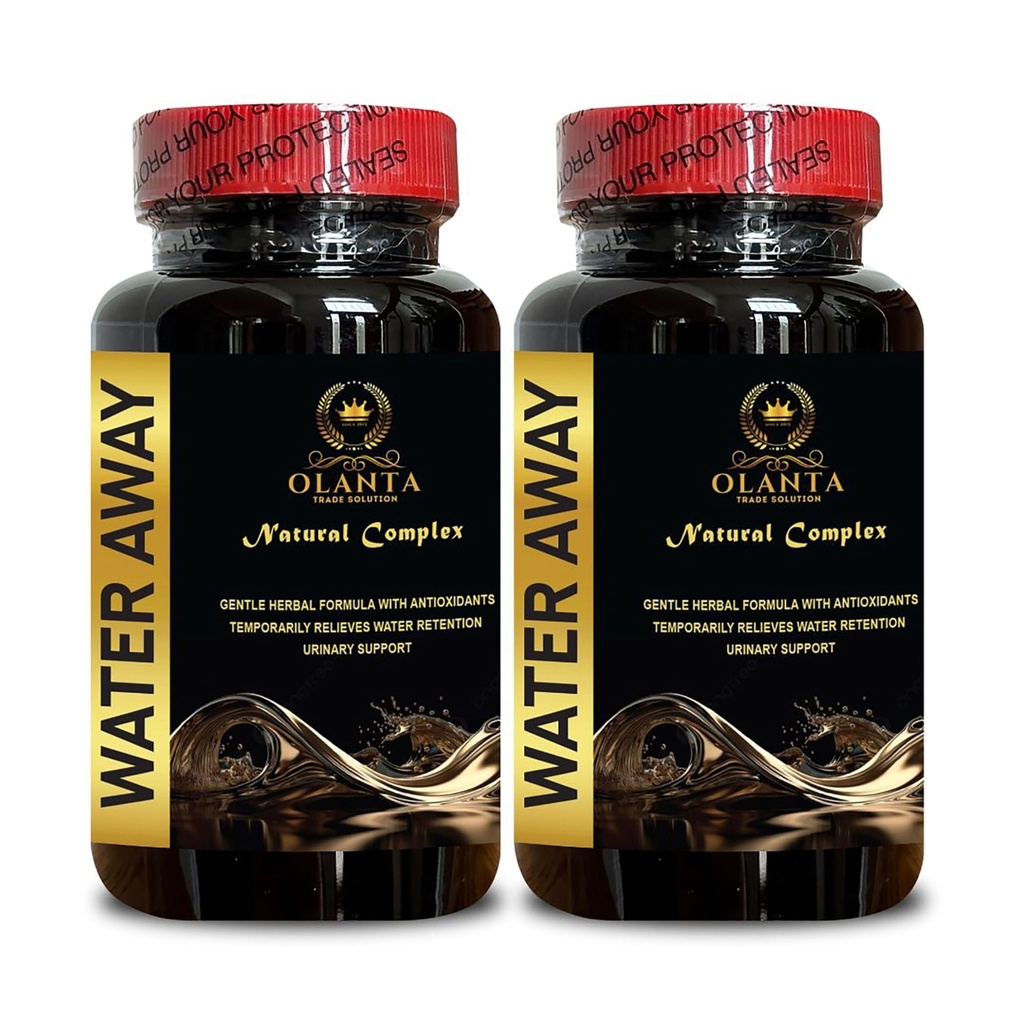 Su Away Supplement - Kidney Support, Ultra Natural Water Out Pills, Water Retention ve Balance Support, Pomegranate, Turmeric - 2 Şişe 120 Capsules