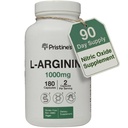 PRISTINE'S L Arginine Supplements for Men & Women - 1000 mg Capsules 90 Day Supply Nitrik Oksit & Pre Workout replica Support