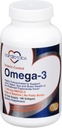 Ω-3 Enteric-Coated Fish Oil Συμπληρώματα, Τριγλυκερίδια Form, 1100 mg Ολικά Ω-3 Λιπαρά Οξέα, Μη-Dairy και Gluten-free, Special Enteric Coated Softgels for No Fishy Burps - 180 Count