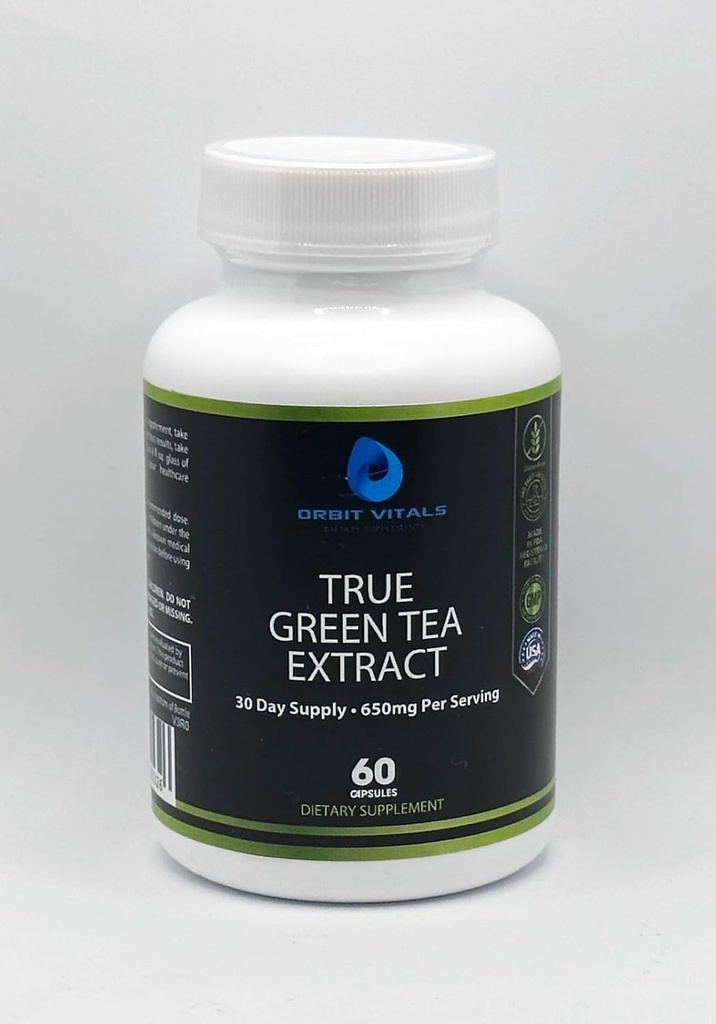 True Green Tea Extract: Geliştirilmiş Enerji için Premium Yeşil Çayı, Immune Desteği ve Genel Wellness - Erkekler ve Kadınlar için Antioksi-Rich Formula