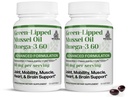 TURNER Yeni Zelanda Yeşil Lipped Omega-3 Mussel Petrol, UAF1000+ Süper Antioksit, No Fishy Aftertaste, 2 Şişe, 120 Softgels