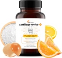 UpWellness Cartilage Revive + Κοινό συμπλήρωμα υποστήριξης για άνδρες και γυναίκες με κολλαγόνο τύπου ΙΙ για αρθρώσεις - D-Glucosamine Sulfate, MSM, βιταμίνη D3, βιταμίνη C και περισσότερα - 60 κάψουλες