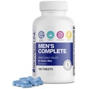 Bronson ONE Daily Men's Complete Multivitamin Multimineral Once-Daily Multi for Active Men, 180 Tabletler