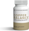 PD VARS Physician Designed Copper Balance Supplement - Fibromyalgia Support, Reduced Nerve Pain, Fibro Fog, 9 Essential Immune Boosting Vitamins, 60 Capsules