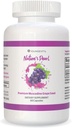 Youngevity Premium Muscadine Grape Tohumu - 650 mg - Nature's Pearl Antioxy Superfood - Rich in Resveratrol, Ellagic-Acid, Quercetin, Anthocyandins, and More - 60 Servisler