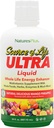 NaturesPlus Ultra Life Liquid - 30 fl oz - Mango Pineapple Flavor - Vitamin D3 ve Lutein ile Multivitamin Supplement - Vegetarian, Gluten-Free - 30 Hizmet