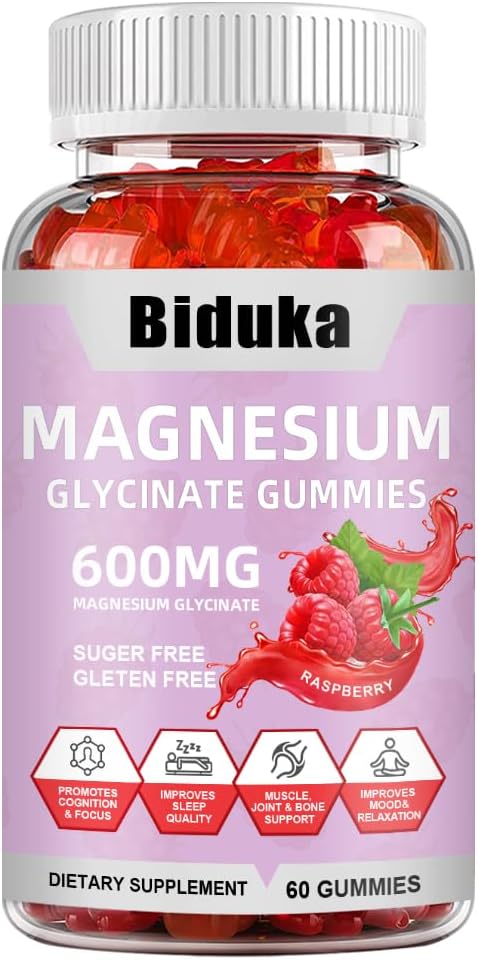 900(600+300) Magnezyum Glycinate Gummies, L-threonate, Macau, Vitamin K, D, B6, Vegan, 60 Sayılar