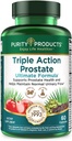 Triple Action Prostate Ultimate Formula - Erkeklerin Prostate Supplement - çinko, Saw Palmetto, Pygeum, Candy Seed Oil Extract & Phytosterols - Destekler Urinary Flow, Bladder & Heart Health - 60 Capsules