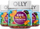 OLLY Kids Multivitamin + Probiyotik Gummy, Vitamins A, C, D, E, B, çinko, Probiyotiks, Chewable Supplement, Berry Flavor, 70 (3 Count Pack)