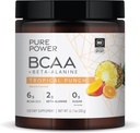 Καθαρή ισχύς BCAA + Βήτα-Αλανίνη, Τροπικό άρωμα Punch, 11,7 oz (333 g), 30 εξυπηρετήσεις, 6g BCAA, 2g Βήτα-Αλανίνη, 0g Ζάχαρη, Μη ΓΤΟ, Δρ. Mercola