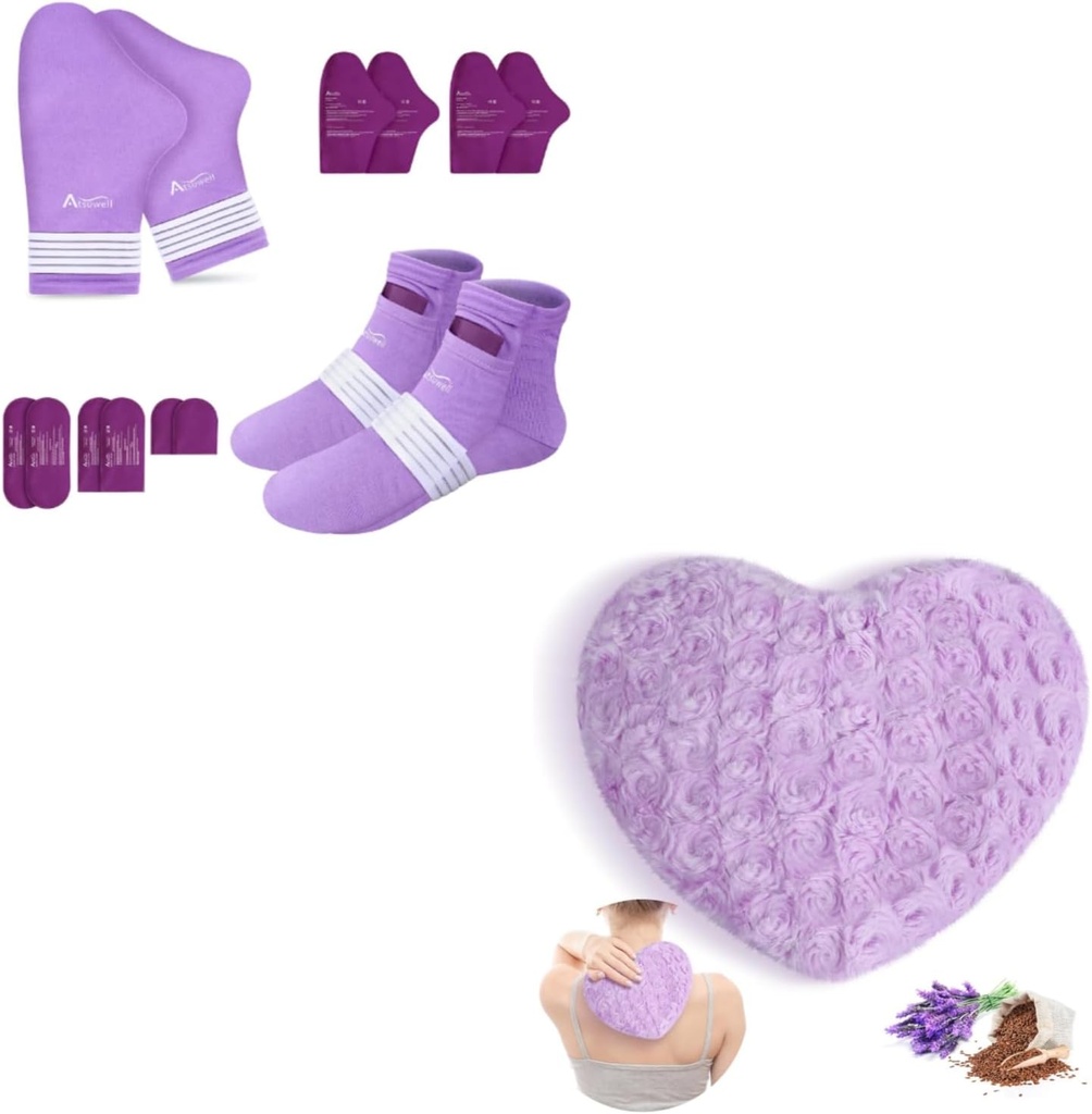 Atsuwell Chemo Care Package Women and Men & Scented Lavender throw Yastık ve Flaxseed Fluffy