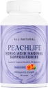 Peachlife Boric Acid Suppositories in Sebze Capsules - ABD Made - Vaginal pH