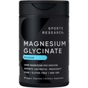 Sports Research® Μαγνήσιο Γλυκινικό - Υποστηρίζει Αναπαύσιμη Ύπνος & Ενζυματικές Διεργασίες - 160 mg Χηλικό Μαγνήσιο - Κάψουλα Vegan - 90 Count