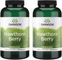 Swanson Hawthorn Berry Supplement- Antioxy Flavonoids (250 Capsules, 565 mg Her) 2 Pack