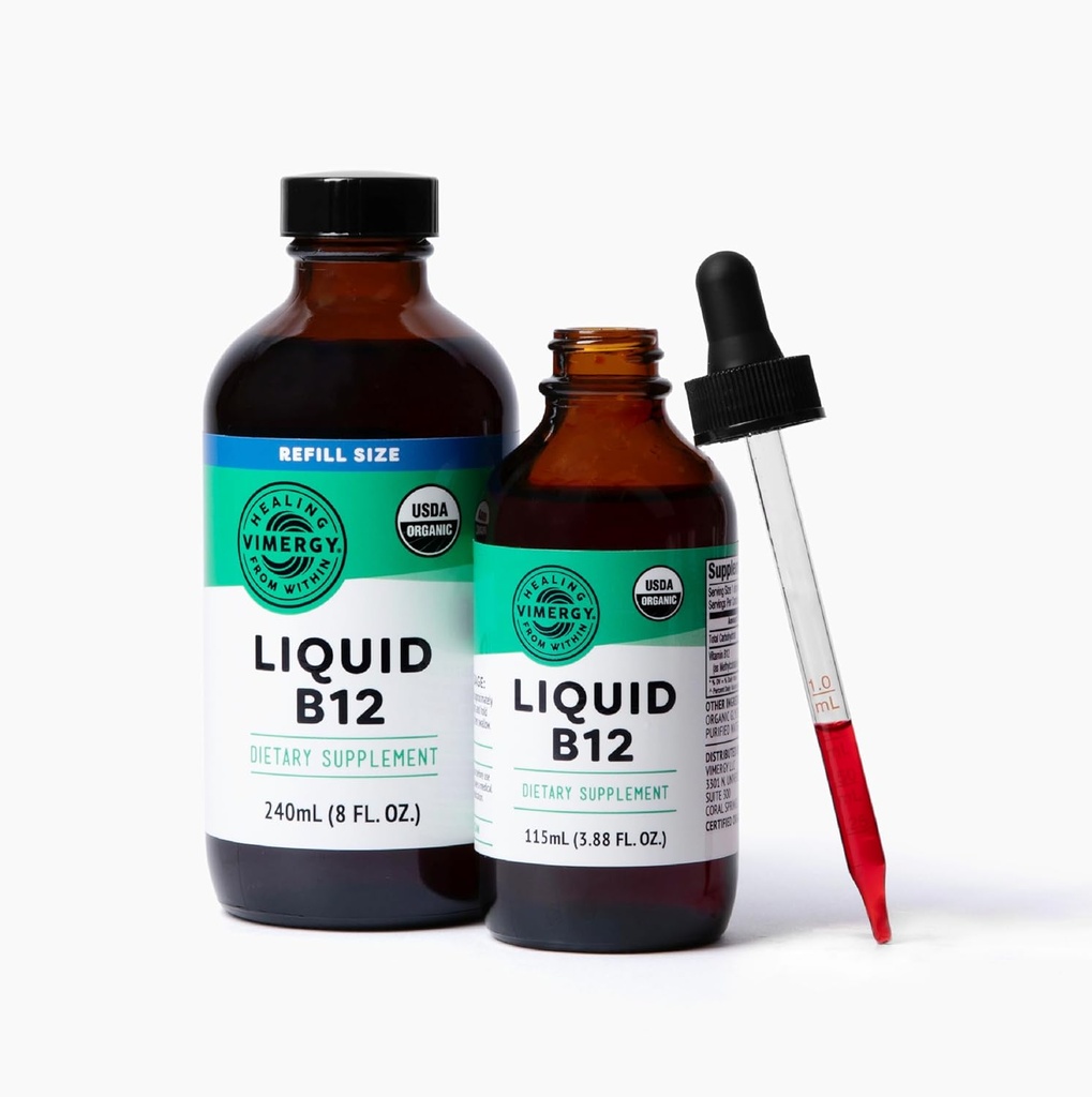 Vimergy Liquid B12 (115 mL) ve Sıvı B12 Refill (240 mL) - Grafik