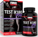 Force Factor Test X180 PM Testosterone Booster για τους άνδρες, Overnight Testosterone Supplement to Build Muscle, Increase Strength, and Promotion Deeper, Healther Sleep and Recovery, 120 Tablets