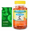 Zero Sugar Vitamin C Gummies Diyetary Supplement, 250 mg, 120 Ct Sche with Exclusive Vitamins & Minerals - A to Z - Better Ligth&Spring Guide