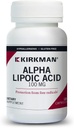Kirkman Alpha Lipoic Acid 100 mg - Hipoallergenik | 120 Vegetarian Capsules
