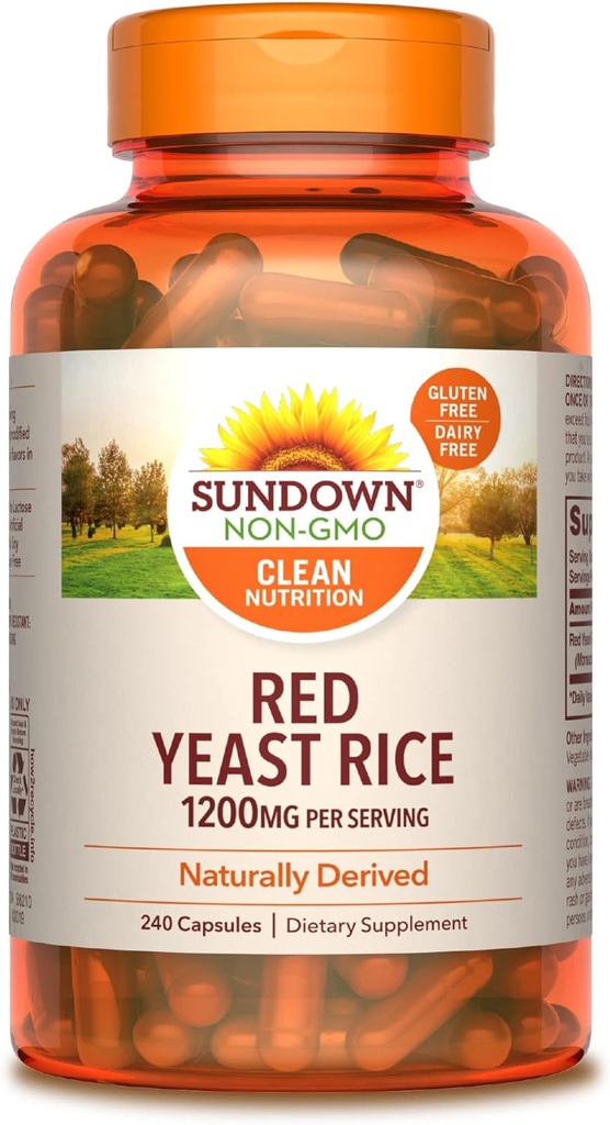 Sundown Red Yeast Rice 1200 mg, 240 Κάψουλες