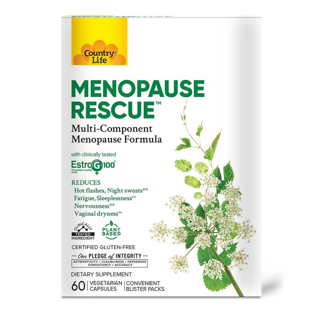 Ülke Hayat Menopause Kurtarma – Multi-Component Menopause Formula – Fırka Paketleri – Bitki bazlı - Büyük Menopausal Belirtileri Tamam Bakımı - 60 Vejetaryen Capsules