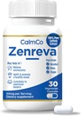 CalmCo Zenreva, Pure Saffron Extract Capsules – Boost Mood, improve Focus, Endişeyi azalt, Duygusal Dengeyi ve Uykuyu Azaltır, Metabolism Branson, Non-GMO Vegan Capsules, 30 Count