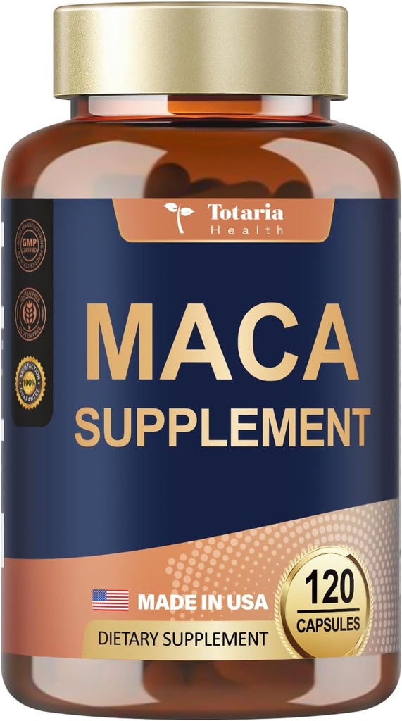 Totaria Maca Root Supplement, 120 κάψουλες Vegan, 60 ημέρες προσφοράς