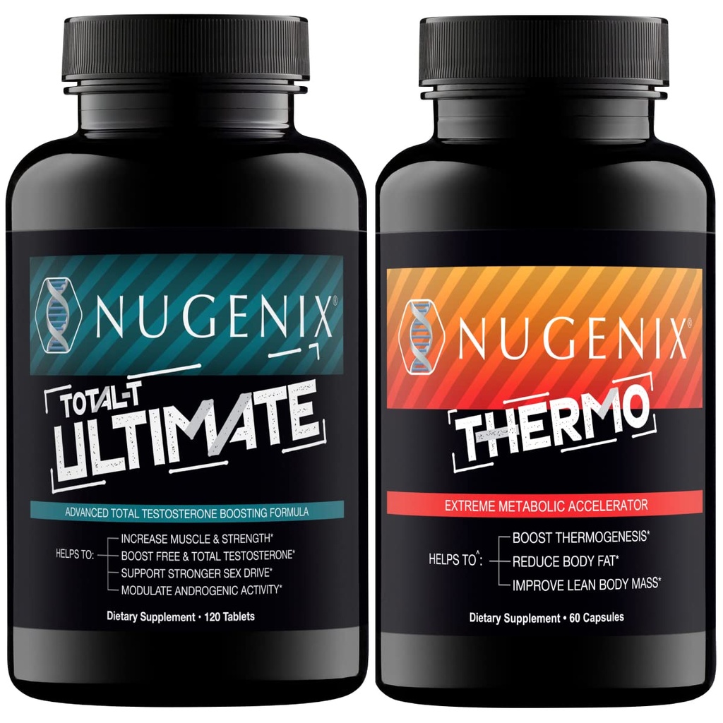 Nugenix Erkekler için Total-T Ultimate ve Termogenic Fat Burner