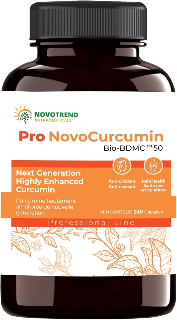 Pro NovoCurcumin- BioBDMC50-Επόμενης Γενιάς Πολύ ενισχυμένες κάψουλες Curcumin-240