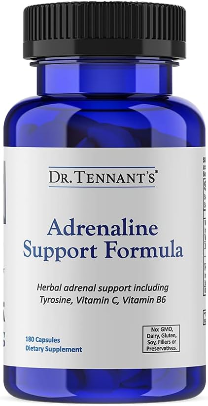 Dr. Tennant's Adrenaline Support Formula | Supports Adrenal Health, Energy Levels & Immune Function | Helps Combat Adrenal Fatigue