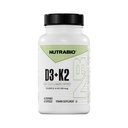 NutraBio Vitamin D3 K2 | 5000 IU D3 as Cholecalciferol with K2 as MENA-Q MK7 (180mcg) | Destek Bone and Heart Health | Non-GMO, Gluten Free, Lactose Free | 60 Sebze Kapsülleri