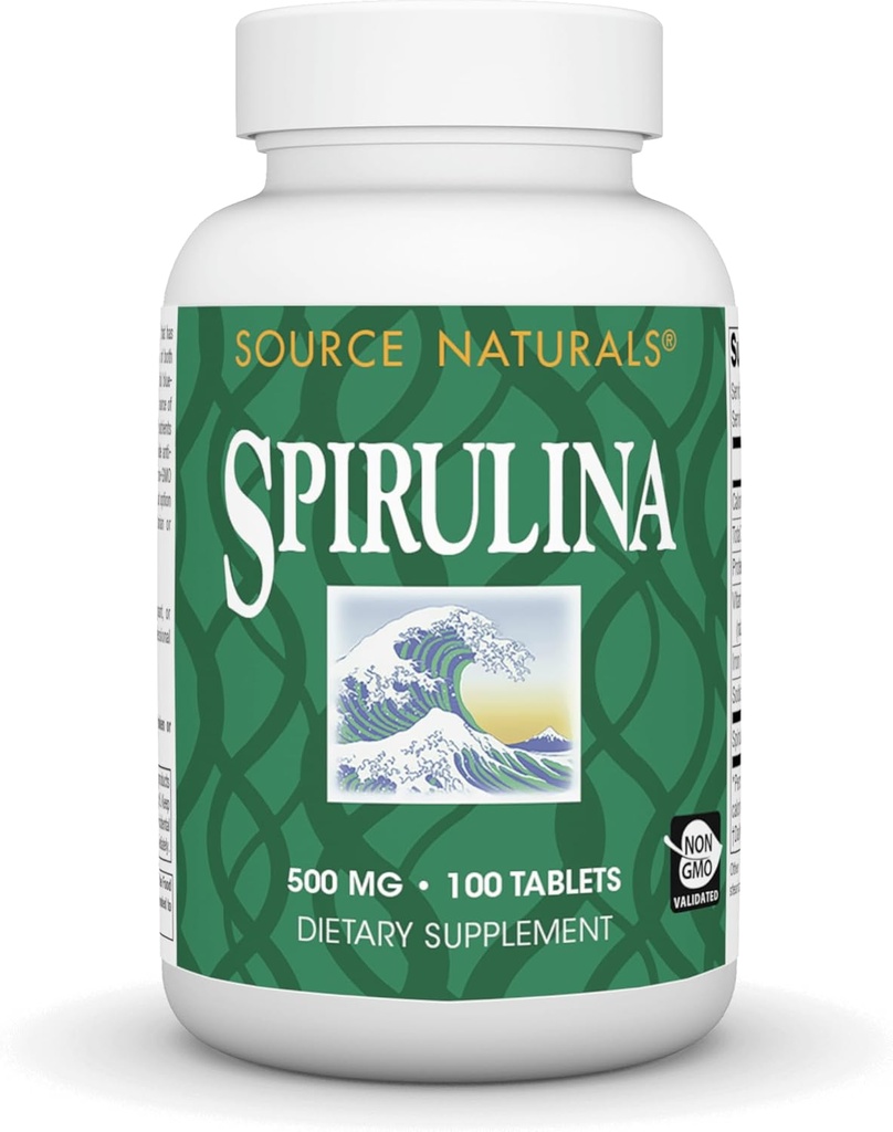 Source Naturals Spirulina - Υποστήριξη ανοσοποιητικού συστήματος - 100 δισκία