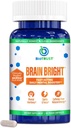 BioTrust Brain Bright – Daily Nootropic Boost for Focus, Concentration, mental Clarity – Caffeine Free Nootropics Brain Support Supplement – Thai Ginger, Ginkgo, Folate, L-Theanine – 30 Hizmet