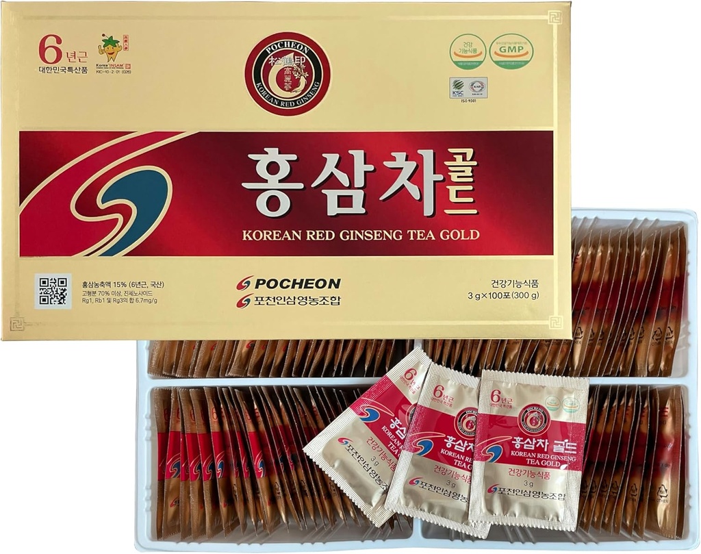 Pocheon 300g (10.6oz), Κορεάτικα 6Έτη Panax Red Ginseng Root Extract Τσάι Χρυσό, 100 Τσάι Τσάι Τσάι Τσάι Τσάι, 15% Ginseng Extract, Φυσική Ανοσοποιητική Υποστήριξη