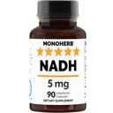 MONOHERB NADH 5 mg 90 Vejetaryen Capsules - Nikotide Supplement Adenine Dinüotide Supplement