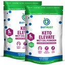 BioTrust Keto Elevate – C8 MCT Oil Toz – Ketgen MCT Kahve Kremer, Keto Kahve Kremer – Temiz Enerji, Ruh Focus & Clarity – %100 Caprylic Acid MCT Toz, Non-GMO (Unflavored, 40 Hizmet)