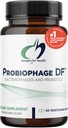 Designs for Health Probiophage DF - Bacteriophage Prebiotic + Probiotic Supplement - Probiotics for Digestion + Immune Support - Dairy Free Προ και Pro Biotics in Delayed Release Caps (60 Count)