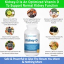 Kidney Rest & Kidney-D 2Pack Capsules for Kidney Support with Optimized Vitamin D Antioksis, Kidney Probiyotikleri, Foney için Bikarbonat